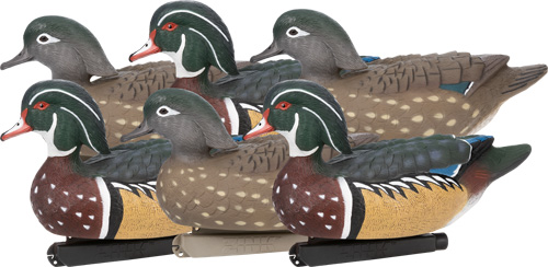 Zink Floater Duck Decoys Wood Ducks 6 pk.