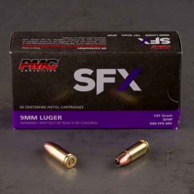 PMC SFX Premium Ammo 9mm SFX HP 147 gr. 50 rd.
