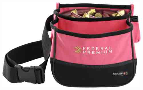 Champion Targets 45853 Trapshooting Double Shell Pouch 2 boxes Pink Nylon