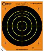 Caldwell 550010 Orange Peel Self-Adhesive Paper 5.5" Bullseye Orange/Black 10 Sheets