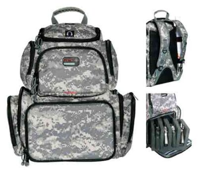 G*Outdoors GPS-1711BPDC Handgunner Range Backpack with 4 Gun Cradle Fall Digital Camo