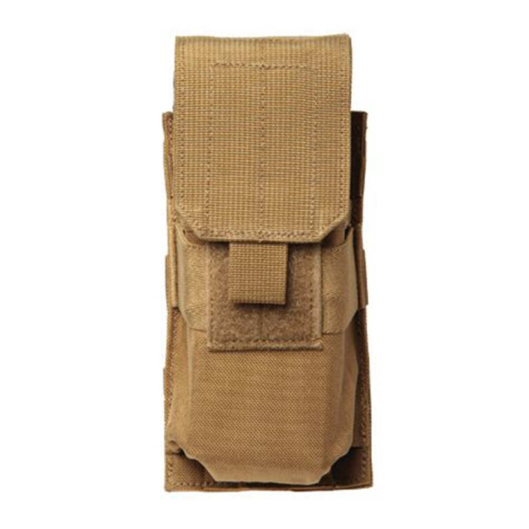 Blackhawk S.T.R.I.K.E. M4/M16 single mag pouch, coyote, holds 2 magazines