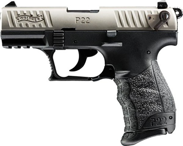 WALTHER P22Q 22LR PSTL NICKEL/BLK 10RD
