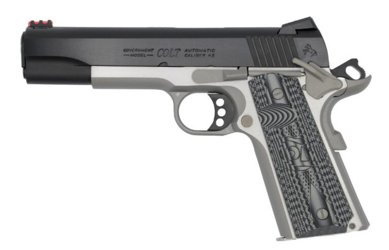 COLT 1911 COMPETITION PISTOL 45 ACP 5″ TWO TONE