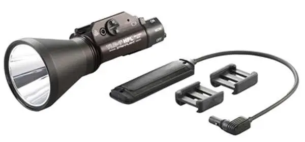 Streamlight 69219 TLR-1 HPL 1000-Lumen Long-Range Rail Mounted Weapon Light Featuring Strobe with Long Gun Kit with Thumbscrew, Safe Off Door Switch and Remote Pressure Switch, Black