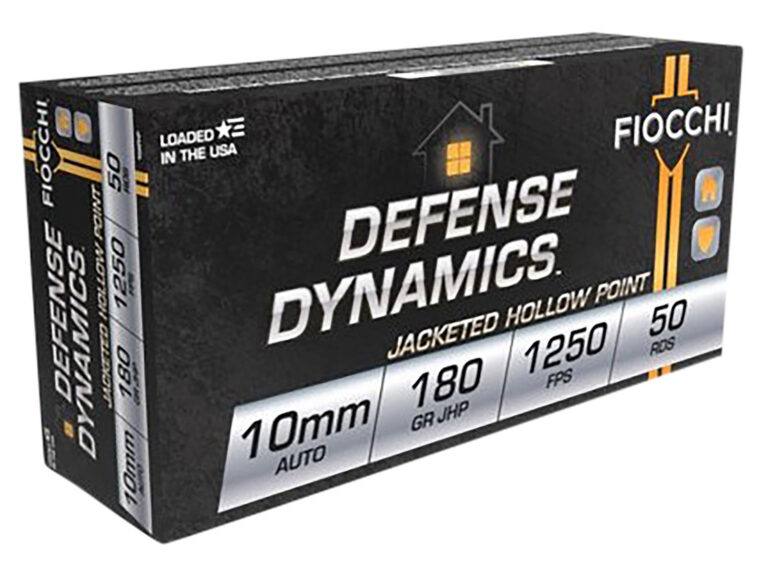 FIOCCHI DEFENSE DYNAMICS 10MM 180GR JHP 50RD BX/500RD CASE FIOCCHI DEFENSE DYNAMICS 10MM 180GR JHP 50RD BX/500RD CASE