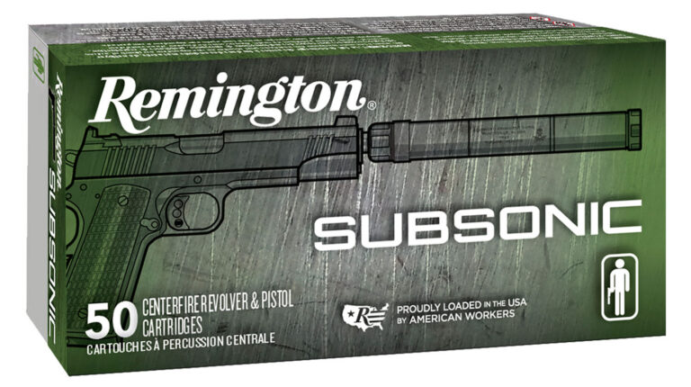 REMINGTON SUBSONIC 9MM LUGER 147GR FNEB AMMO 50RD