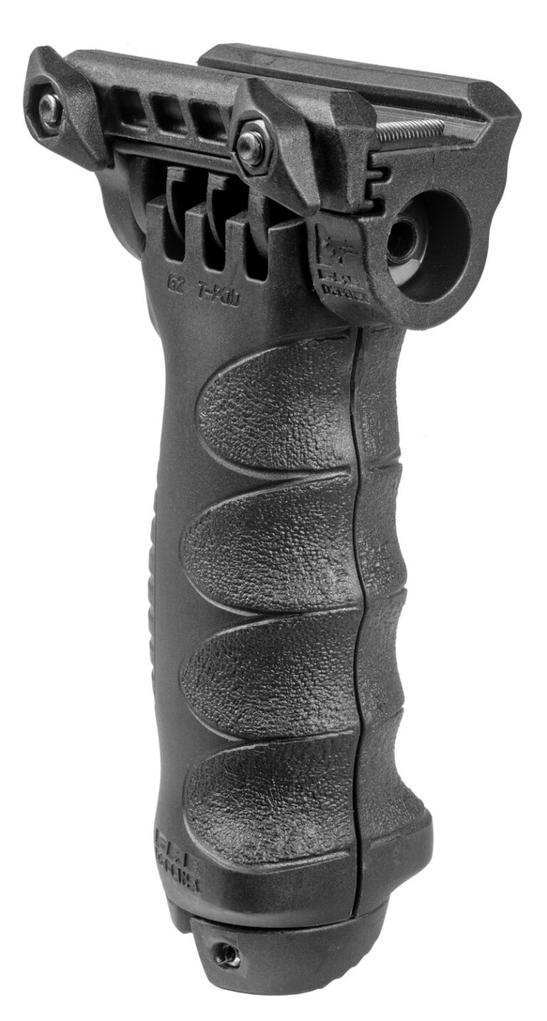 FAB Defense Gen-II Vertical Foregrip w/ Integrated Adjustable QR Bipod Bla