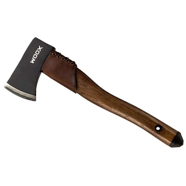 WOOX AX1 Axe Walnut Blue Finish Leather Collar