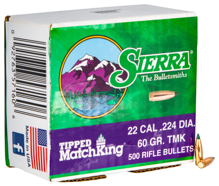 .22 Caliber (.224) High Velocity 69 gr. TMK Match 500 rounds
