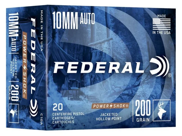 FEDERAL 10MM AUTO 200GR POWER-SHOK JHP AMMO 20RD