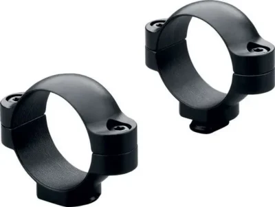 Leupold 49900 Standard Rings 2 Piece 1″ Medium Black Gloss