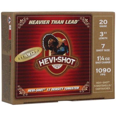 HEVI-13 TURKEY 20GA 3IN 1-1/4OZ #7 AMMO 5RD