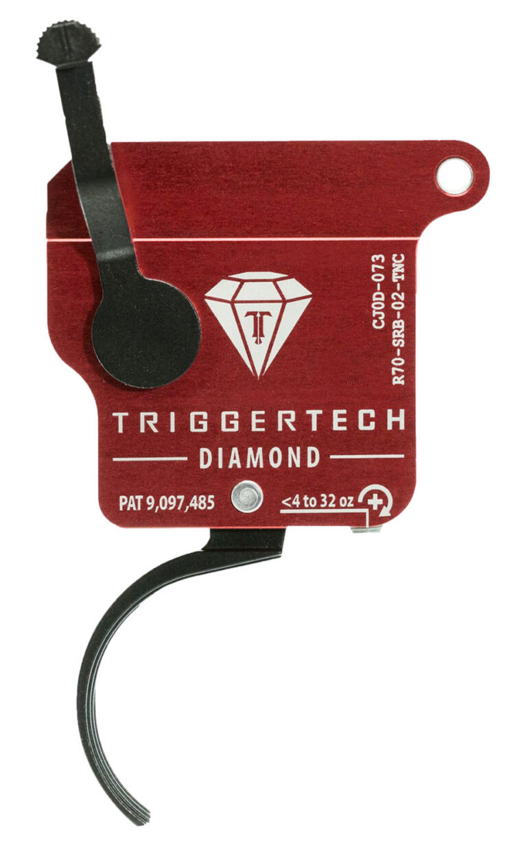 TRIGGERTECH REM 700 CLONE BLK DIAMOND CURVED TRIGGER SGL STAGE ADJ BLK/RED TRIGGERTECH REM 700 CLONE BLK DIAMOND CURVED TRIGGER SGL STAGE ADJ BLK/RED
