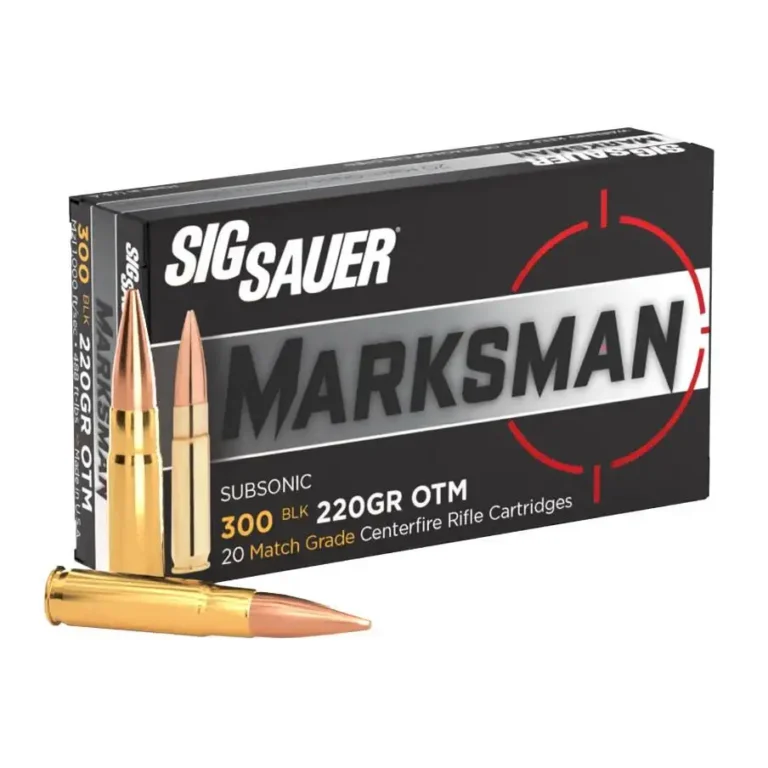 SIG SAUER ELITE MATCH 300BLK 220GR OTM 20RD BX 500RD CASE SIG SAUER ELITE MATCH 300BLK 220GR OTM 20RD BX 500RD CASE