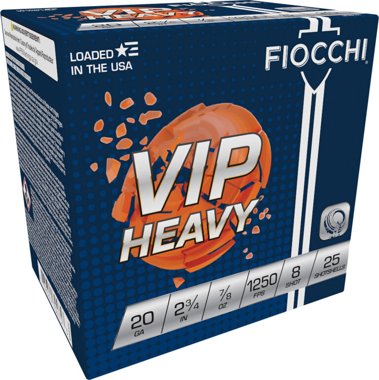 VIP Heavy 20ga 2 3/4″ 7/8oz 1250FPS #8