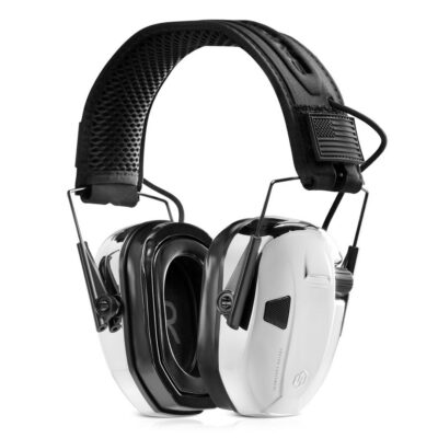 Apollo Electronic Earmuffs w/ Batteries & Patch, Chrome