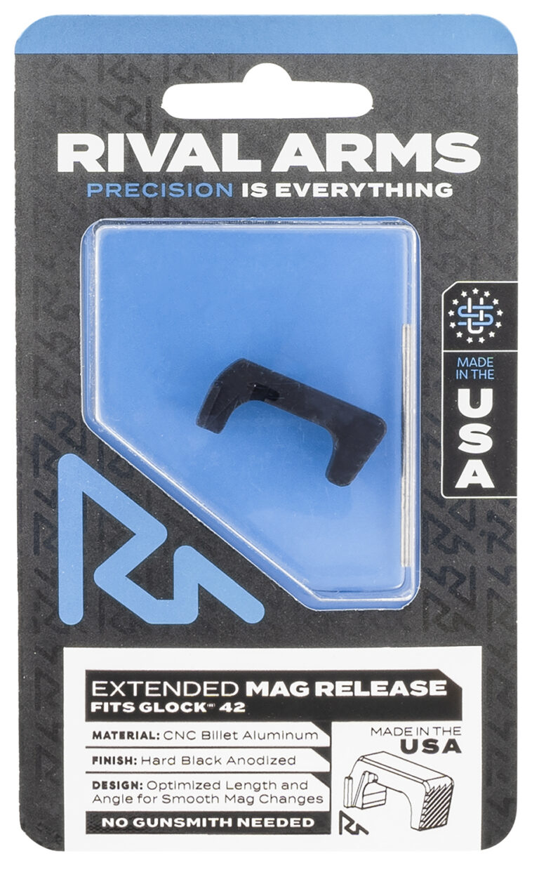 Rival Arms RA72S001A Magazine Release Sig P320 Extended Hard Black Anodized Aluminum Rival Arms RA72S001A Magazine Release Sig P320 Extended Hard Black Anodized Aluminum