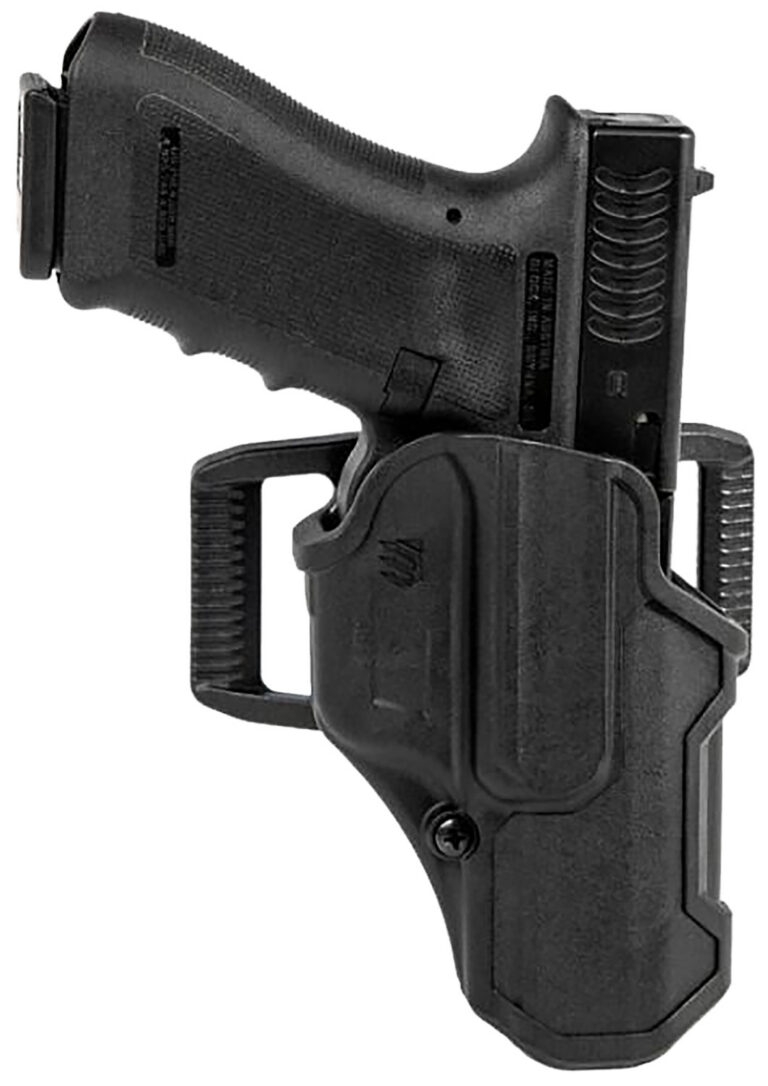 Blackhawk 410768BKR T-Series L2C Non-Light Bearing OWB Black Polymer Belt Clip Compatible w/Glock 43/43X/Kahr PM Includes Belt Loops Right Hand Blackhawk 410768BKR T-Series L2C Non-Light Bearing OWB Black Polymer Belt Clip Compatible w/Glock 43/43X/Kahr PM Includes Belt Loops Right Hand