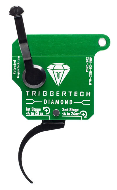 TRIGGERTECH REM 700 CLONE 2-STAGE BLACK  DIAMOND PRO-CLEAN CURVED TRIGGER