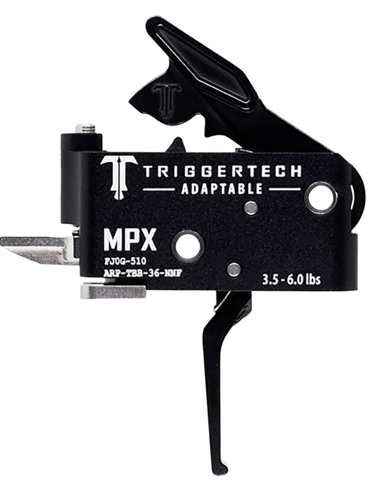 TriggerTech ARPTBB36NNF Adaptable Two-Stage Flat Trigger with 3.50-6 lbs Draw Weight & Black PVD Finish for Sig MPX TriggerTech ARPTBB36NNF Adaptable Two-Stage Flat Trigger with 3.50-6 lbs Draw Weight & Black PVD Finish for Sig MPX