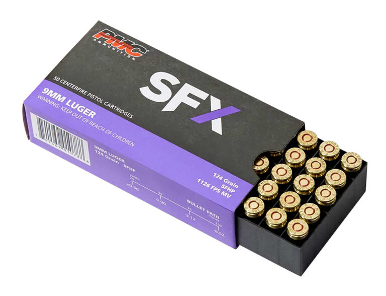PMC 9MM 124GR. SFX HP 50CT. PMC 9MM 124GR. SFX HP 50CT.