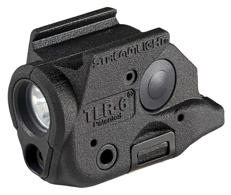 Streamlight 69287 TLR-6 100-Lumen 2000 Candela Rail-Mounted Tactical Weapon Light with Integrated Red Aiming Laser Designed Exclusively for The Springfield Armory Hellcat 3-Inch Micro Compact, Black
