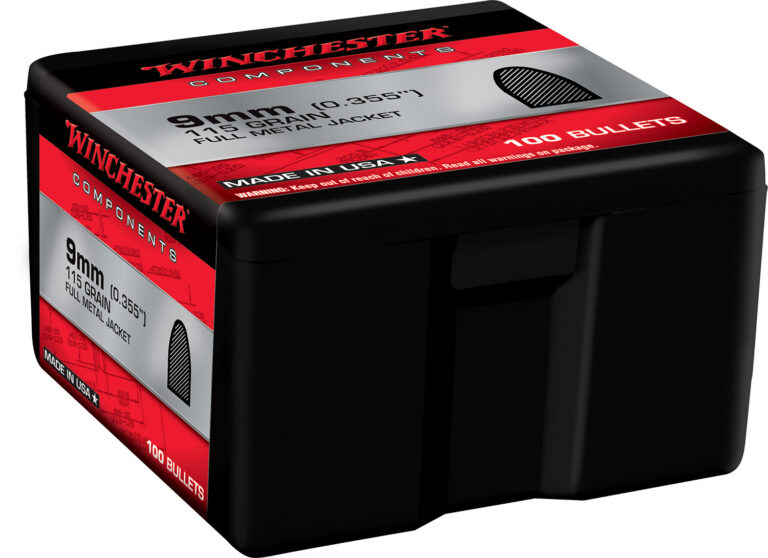 BULLETS 9MM LUGER 115GR FMJ FLAT BASE 100 COUNT BULLETS 9MM LUGER 115GR FMJ FLAT BASE 100 COUNT