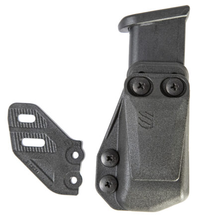 Blackhawk 416A02BK Stache Mag Carrier IWB Double Stack Belt Clip Mount Fits Belts 1.50″ Wide Black Polymer Ambidextrous