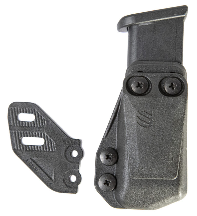 Blackhawk 416A02BK Stache Mag Carrier IWB Double Stack Belt Clip Mount Fits Belts 1.50″ Wide Black Polymer Ambidextrous Blackhawk 416A02BK Stache Mag Carrier IWB Double Stack Belt Clip Mount Fits Belts 1.50″ Wide Black Polymer Ambidextrous