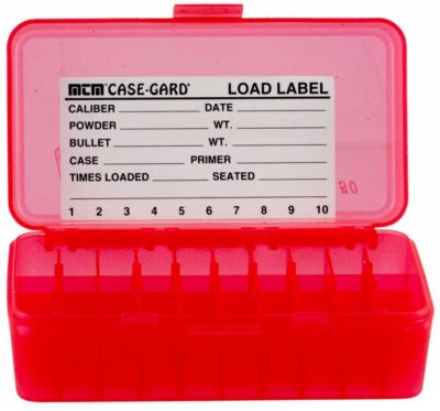 MTM CASE GARD FLIP-TOP BOX CARTRIDGE 41/44 50-RD RED ( 24 PER CASE )