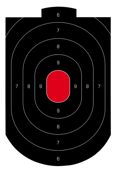 Birchwood Casey 35609 Dirty Bird  Oval Paper Target 12″ x 18″ 50 Per Pkg