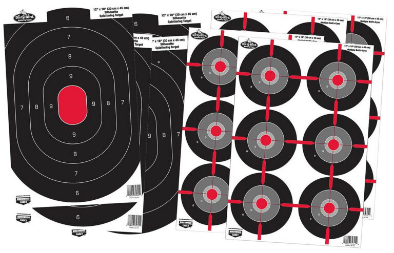 Birchwood Casey 35725 Dirty Bird Combo Pack Silhouette/Bullseye Paper Target 12″ x 18″ 8 Per Pkg Birchwood Casey 35725 Dirty Bird Combo Pack Silhouette/Bullseye Paper Target 12″ x 18″ 8 Per Pkg