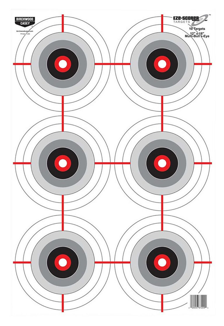 Birchwood Casey 37063 EZE-Scorer Bullseye Paper 12″ x 18″ Black/White Pkg of 100 Birchwood Casey 37063 EZE-Scorer Bullseye Paper 12″ x 18″ Black/White Pkg of 100