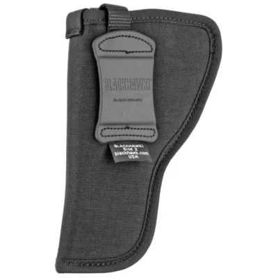 Blackhawk 73NH02BKR Hip Holster  Black Cordura 1000D Nylon OWB 3-4″ Med, Lg DA R