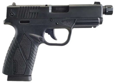 Bersa BP9MCCX BPCC  Sub-Compact Frame 9mm Luger 8+1, 3.30″ Black Steel Threaded Barrel, Matte Black Serrated Steel Slide & Polymer Frame w/Picatinny Rail