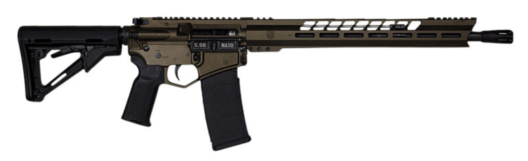 Diamondback DB1731K071 DB15  5.56x45mm NATO 16″ 30+1 Midnight Bronze Adjustable Magpul CTR Stock Black Magpul MOE K2 Grip with Black Gold Lower