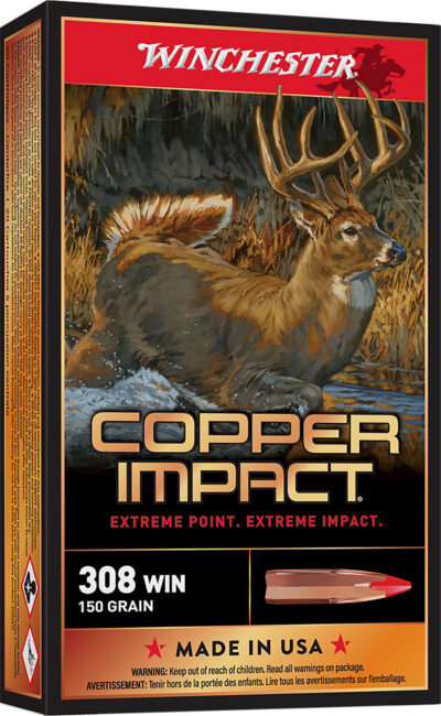 Winchester Copper Impact Rifle Ammo 308 Win. 150 gr. Copper Impact LF 20 rd.
