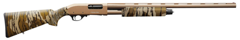 Charles Daly 930315 301  12 Gauge with 24″ Barrel, 3″ Chamber, 4+1 Capacity, Flat Dark Earth Metal Finish & Mossy Oak Bottomland Synthetic Stock Right Hand (Full Size)