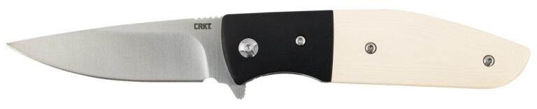 CRKT 2867 Curfew 3.10″ Folding Plain Satin 8Cr13MoV SS Blade/Black/White Resin Infused Fiber w/Aluminum Bolster Handle Includes Pocket Clip CRKT 2867 Curfew 3.10″ Folding Plain Satin 8Cr13MoV SS Blade/Black/White Resin Infused Fiber w/Aluminum Bolster Handle Includes Pocket Clip
