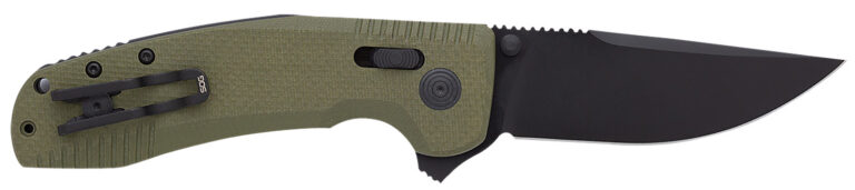 S.O.G SOG12380241 SOG-TAC XR 3.39″ Folding Clip Point Plain Black TiNi Cryo D2 Steel Blade OD Green G10 Handle Includes Pocket Clip S.O.G SOG12380241 SOG-TAC XR 3.39″ Folding Clip Point Plain Black TiNi Cryo D2 Steel Blade OD Green G10 Handle Includes Pocket Clip
