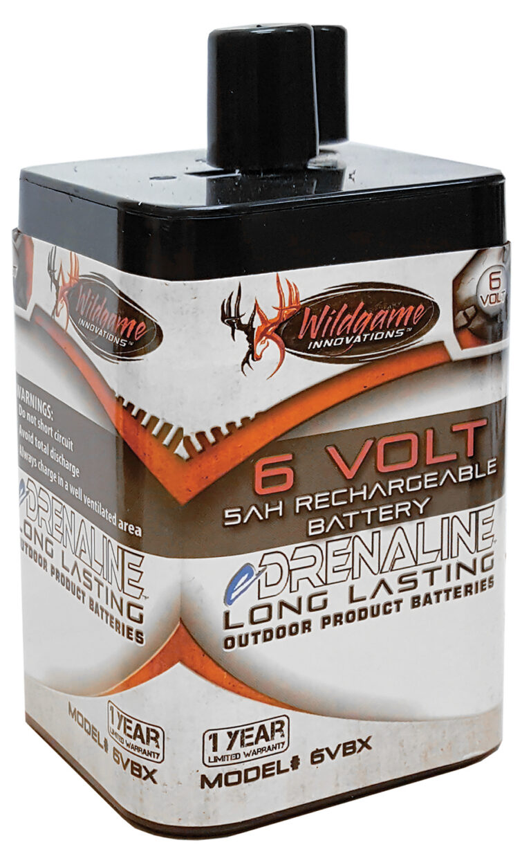 Wildgame Innovations WGIWGIBT0014 Spring Style Rechargeable Battery Black/Tan 6.0 Volts 5 mAh Wildgame Innovations WGIWGIBT0014 Spring Style Rechargeable Battery Black/Tan 6.0 Volts 5 mAh