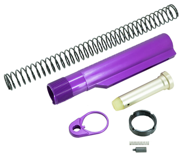 Timber Creek Outdoors ARBTKPPA Buffer Tube Kit Purple Anodized for AR-15 Timber Creek Outdoors ARBTKPPA Buffer Tube Kit Purple Anodized for AR-15