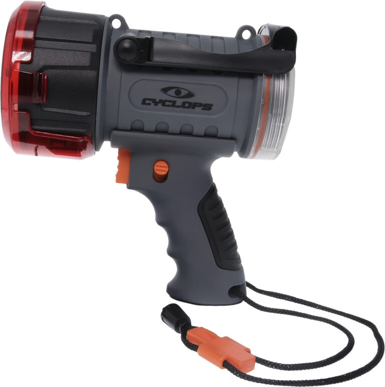 Cyclops CYC2000WP Spotlight w/Flood Light 500/200 Lumens Red/White CREE XP-G3 LED Black/Gray Polymer/Aluminum Cyclops CYC2000WP Spotlight w/Flood Light 500/200 Lumens Red/White CREE XP-G3 LED Black/Gray Polymer/Aluminum