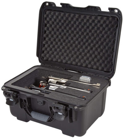 Nanuk 918REV01 918 3 Up Revolver Case Black Polymer w/ Foam Padding & Latches 14.90″ L x 9.80″ W x 8.60″ H Interior Dimensions