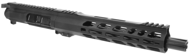 TacFire BU-9MM-10 Pistol Upper Assembly  9mm Luger Caliber with 10″ Black Nitride Barrel, Black Anodized 7075-T6 Aluminum Receiver & M-LOK Handguard for AR-Platform Includes Bolt Carrier Group