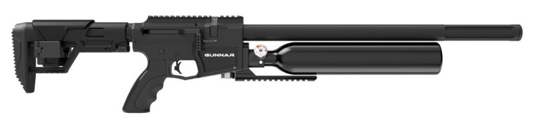 Crosman BPG25S Gunnar Air Rifle PCP 25 Black Black Receiver Black Adjustable Stock Crosman BPG25S Gunnar Air Rifle PCP 25 Black Black Receiver Black Adjustable Stock