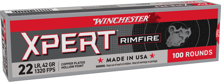 Winchester Ammo XPERT22X Xpert Rimfire 22LR 42gr Copper Hollow Point 100 Per Box/20 Case Winchester Ammo XPERT22X Xpert Rimfire 22LR 42gr Copper Hollow Point 100 Per Box/20 Case