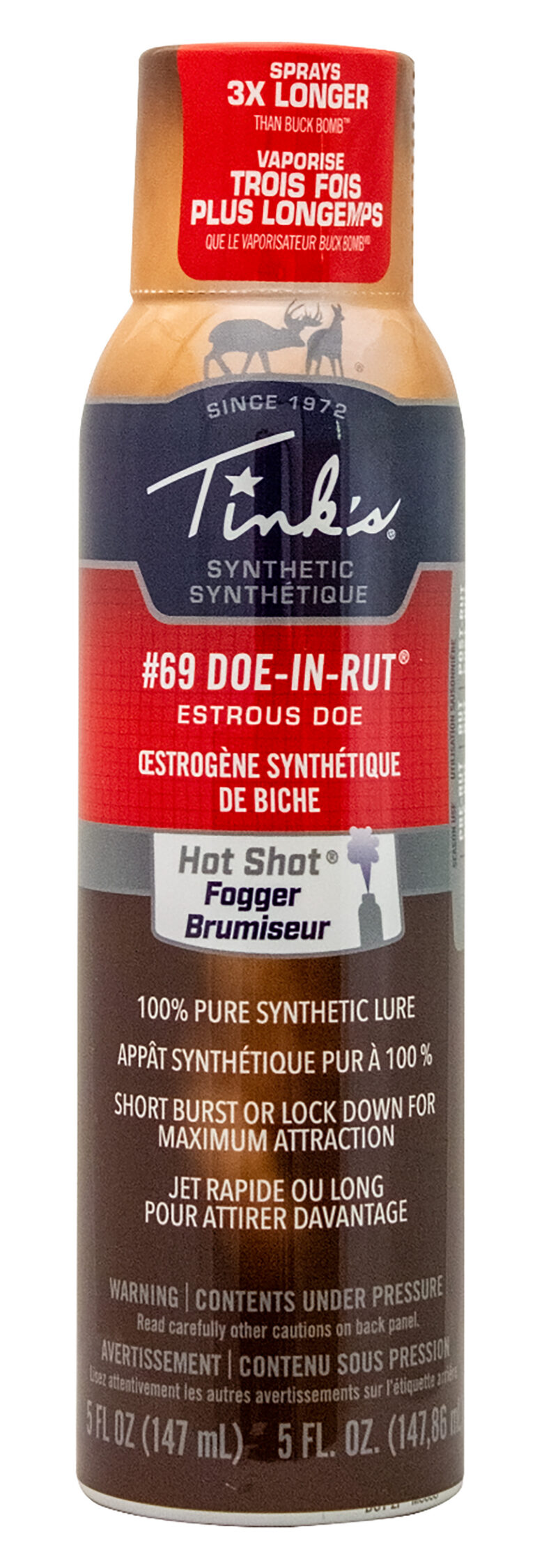 Tinks W5271 BL #69 Fogger Deer Attractant Doe In Estrus Scent 5 oz Aerosol Tinks W5271 BL #69 Fogger Deer Attractant Doe In Estrus Scent 5 oz Aerosol