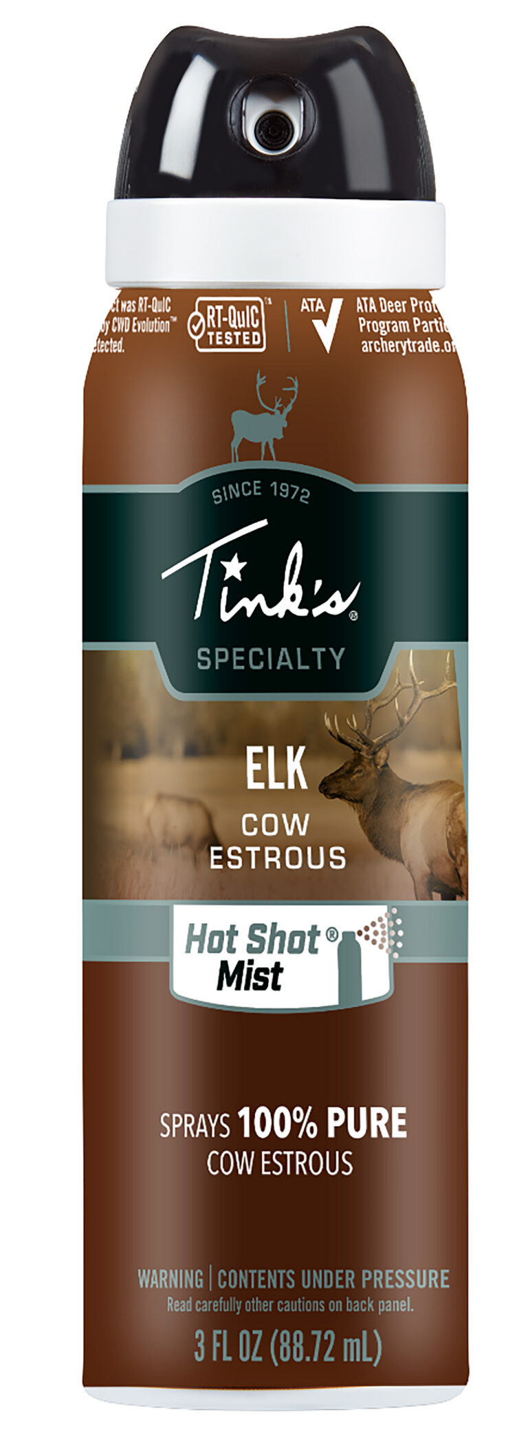 Tinks W5330 Hot Shot Mist Attractant Elk Cow in Estrous Scent 3 oz Aerosol Tinks W5330 Hot Shot Mist Attractant Elk Cow in Estrous Scent 3 oz Aerosol